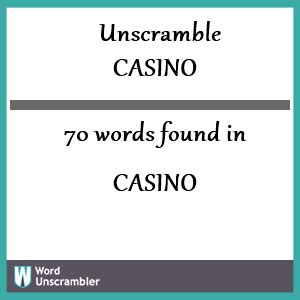 Casino words unscramble